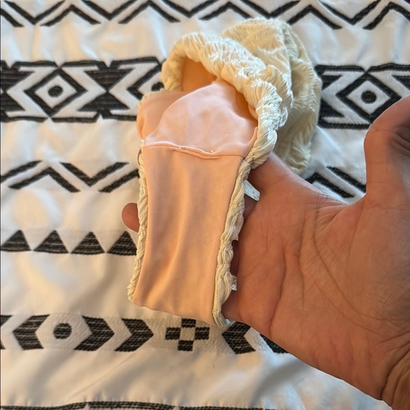 Cream Textured Bikini Bottom - Picture 3 of 3